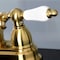 Kingston Brass KB1607PL Heritage 4" Centerset Bathroom Faucet, Brushed Brass KB1607PL - alternate 2